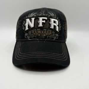 Wrangler NFR Las Vegas 2015 Hat Black Brown Live The Ride PRCA Prorodeo New